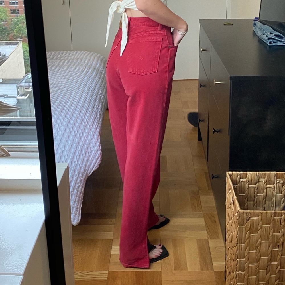 Red Levi Jeans
